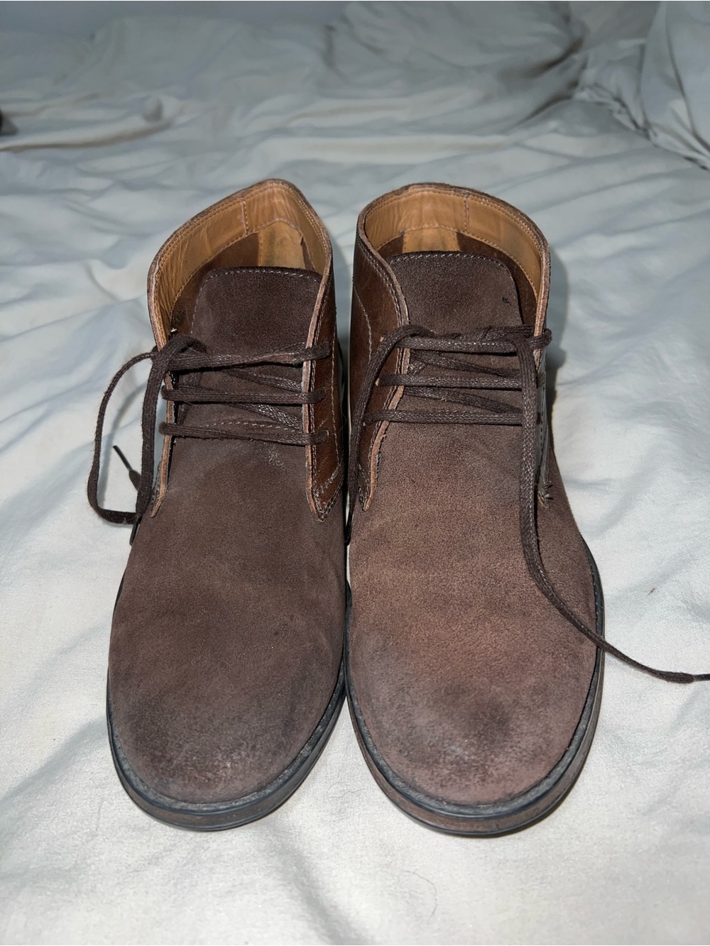 Clarks Bushacre 2 Suede Leather Chukka Boots Brown 7.5 US